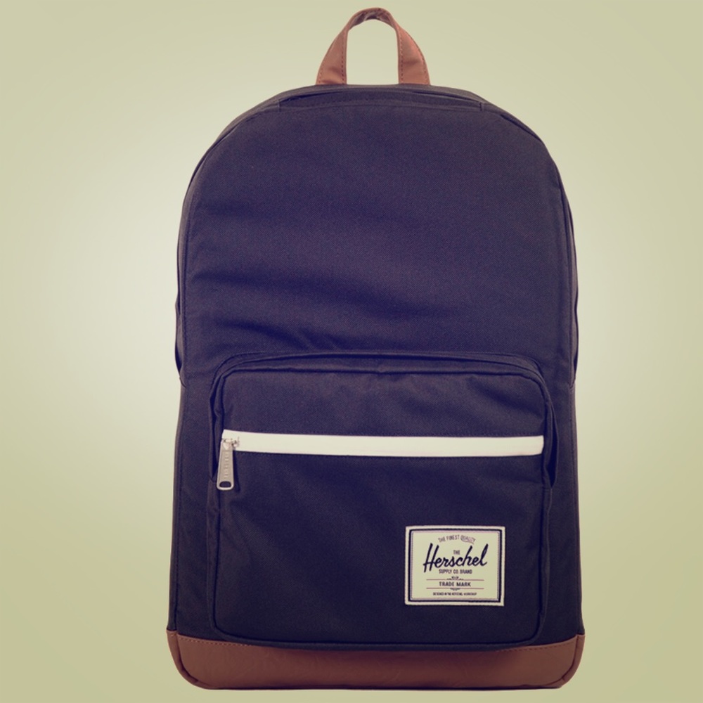 Herschel Pop Quiz Laptop Backpack - Black/Tan